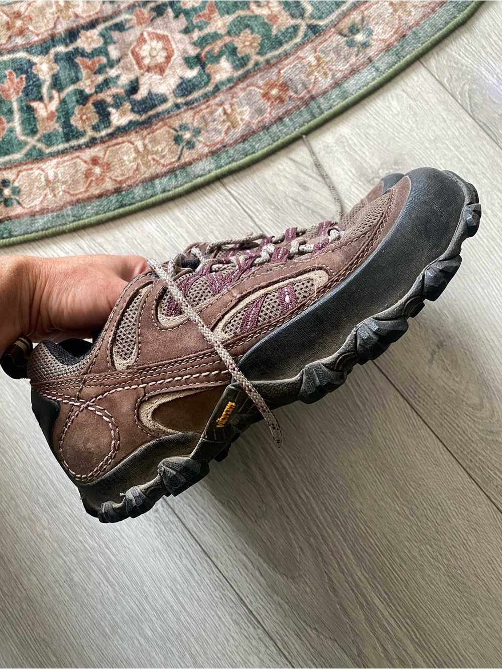 Patagonia Brown and Purple Women's Trail Sneakers